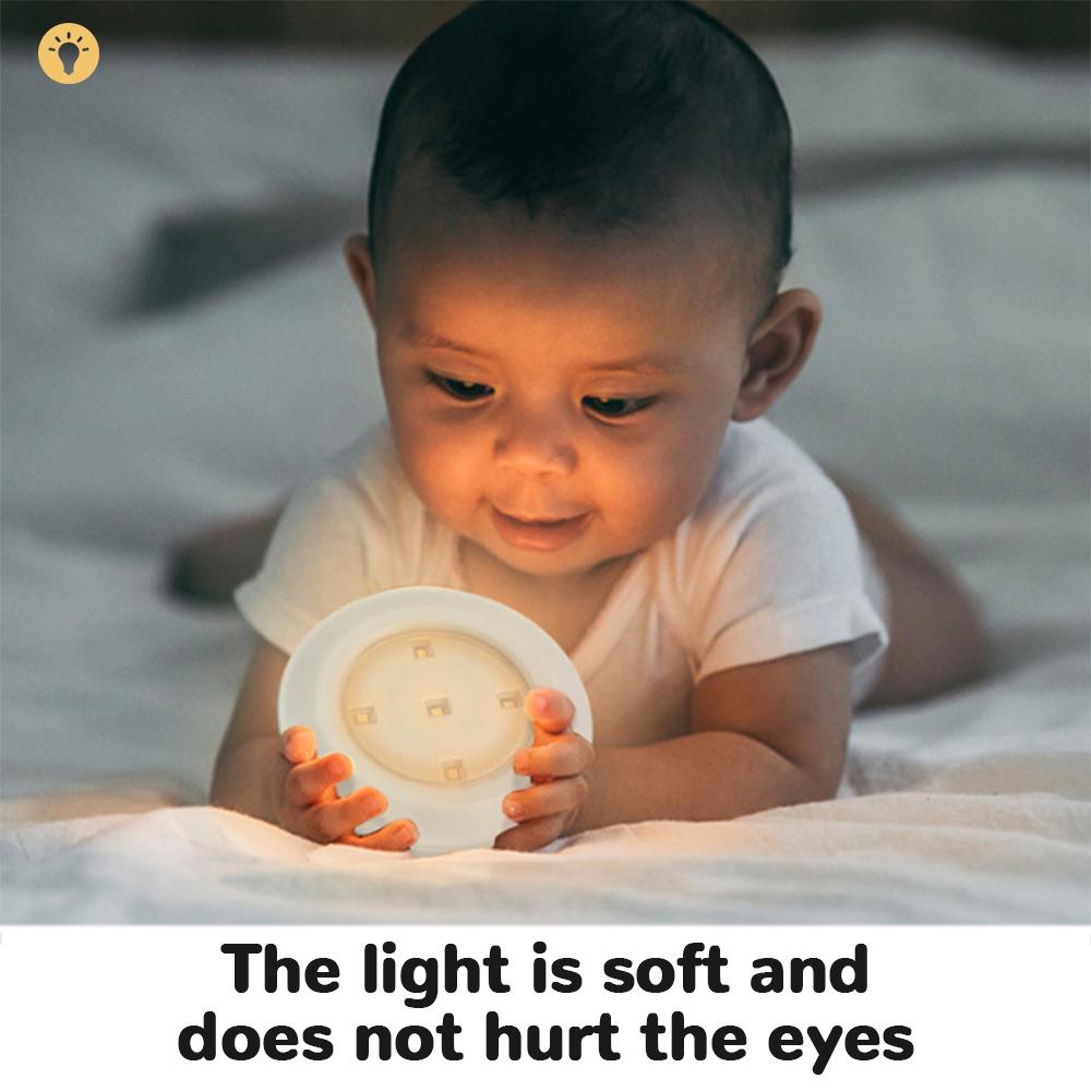 Суперяркая и регулируемая беспроводная кнопка дистанционного управления COB, энергосберегающий ночник для спальни, шкафа, светодиодная подсветка кухонного шкафа