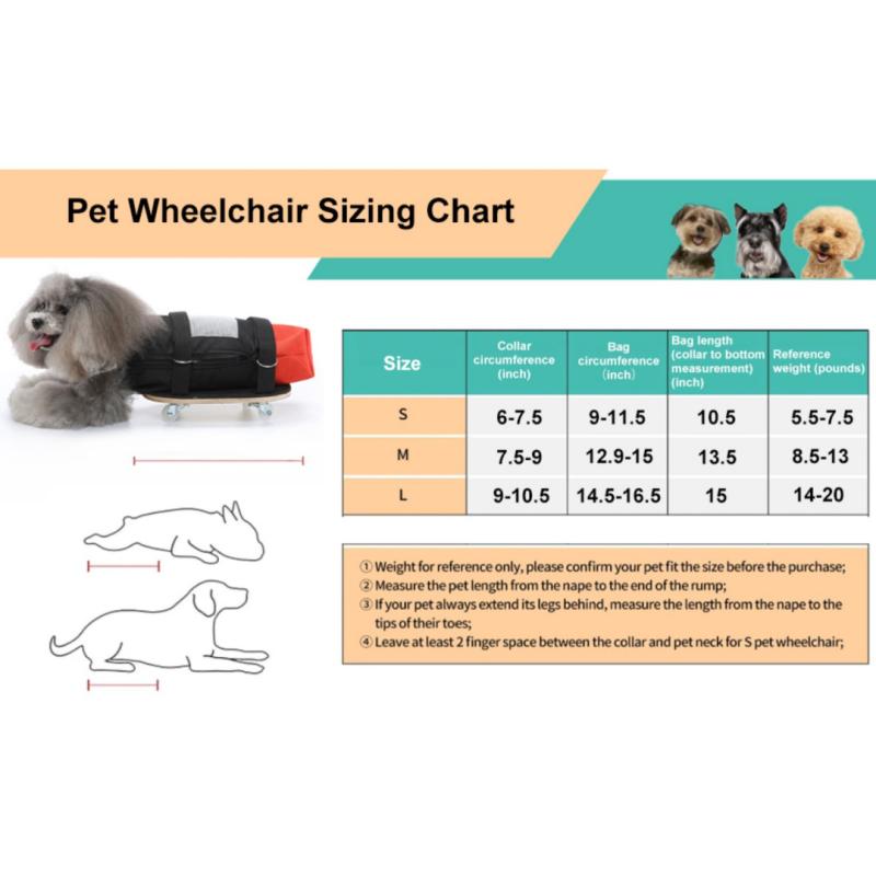 Dog Cat Wheelchair for Back Legs, Pet Walking Scooter with Silent Wheels, Disabled Dog Cat Assist Scooter, Your Pet Chest and Limbs