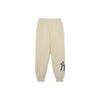 New MLB Knitted Sweatpants Unisex Ivory White 3APTM0831-50NBL
