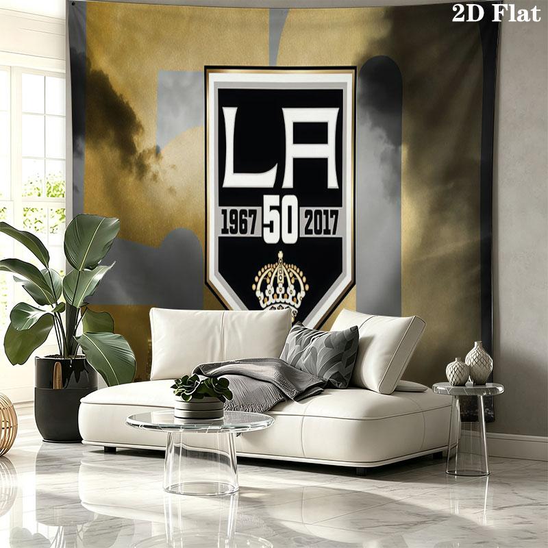 Настенный гобелен Los Angeles Kings, эстетичное тканевое одеяло с принтом, подходит для спальни, гостиной и домашнего декора.
