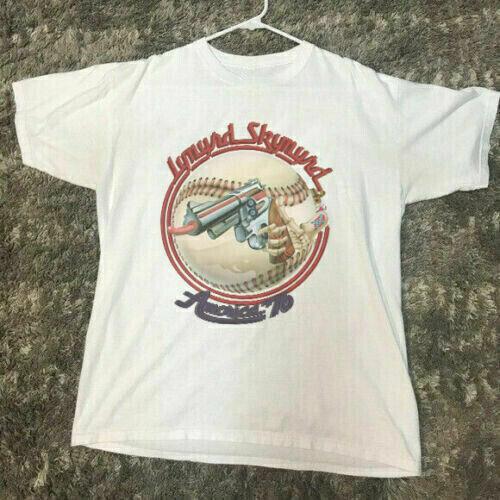 1976 Lynyrd Skynyrd Concert Tour 70s Vintage Unisex White T-Shirt S-3XL Unisex T-Shirt