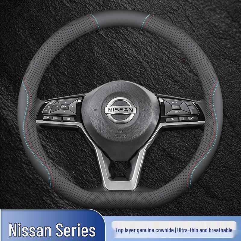 Чехол на руль Nissan 14-го поколения для Sylphy, Teana, Qashqai, X-Trail, Tiida, Kicks, Sunny, Bluebird.