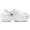 Crocs Classic Platform Clog Starburst EVA for Love Full of Love Fresh Simple and Versatile Pedal Hole Shoes Unisex White