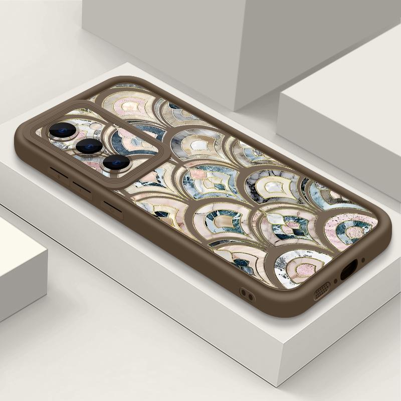 Фиолетовый мраморный чехол для Samsung S26 S25 Ultra S24 S23 Plus S22 S21 FE A54 A15 A25 A35 A55 A16 A26 A36 A56 A17 A27 A37 A57 5G Ударопрочный чехол