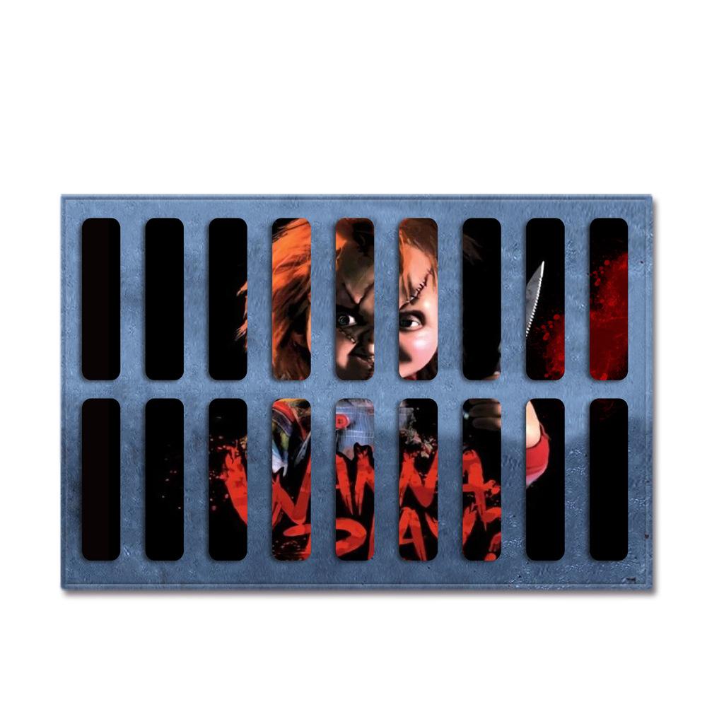 Hot Sale Halloween Series Manhole Clown 3D Thriller Grimace Non-Slip Floor Mat Bathroom Door Mat Factory