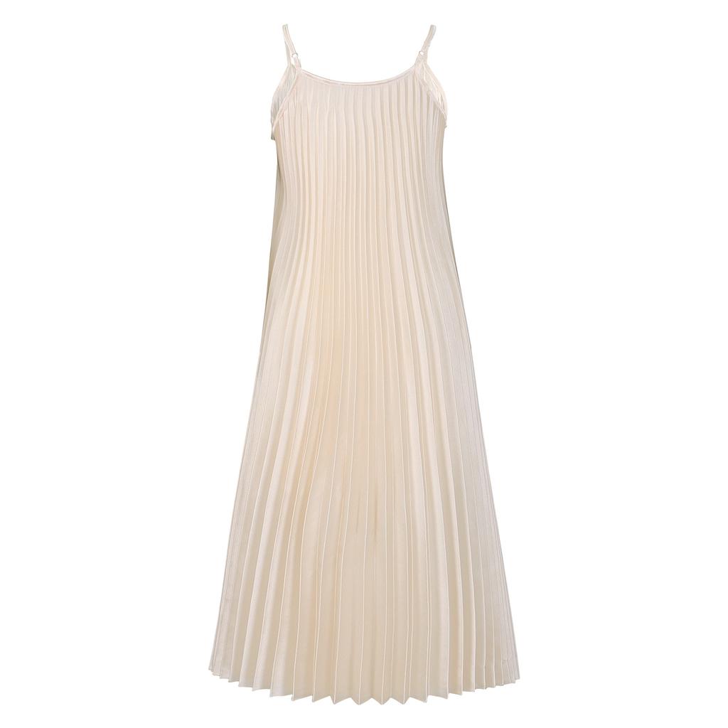 Женское платье с лямкой на бретельках размера плюс, летнее жатое плиссированное сексуальное модное платье трапециевидной формы, длинное платье