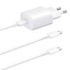 25W USB-C Charger - e.F.Connection - Note 10/10+/20 Ultra - 1M Cable - White - Fast PD