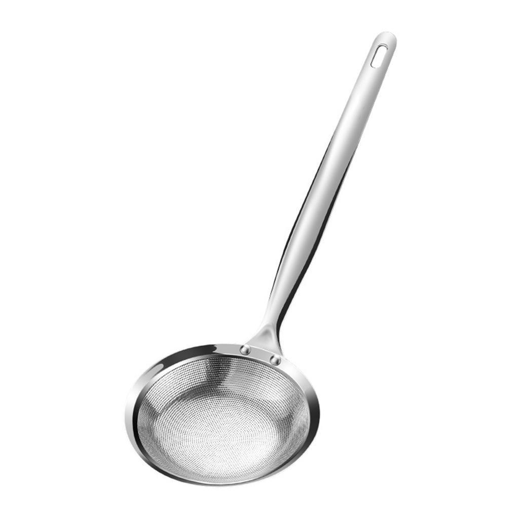 Oil Skimmer Ladle Fine Mesh 316 Stainless Steel Strainer for Removing Foam and Residue Home Kitchen Cooking Tool for Hot Pot Soup Frying