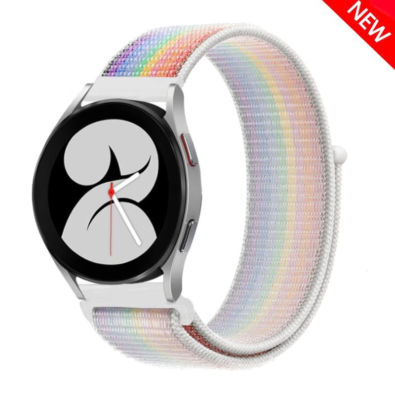 Band For Samsung Galaxy Watch 4 3 Classic 5 Pro Active 2/Gear S3 Nylon Loop Correa Bracelet Huawei Watch GT 2 3 Strap 22mm 20mm
