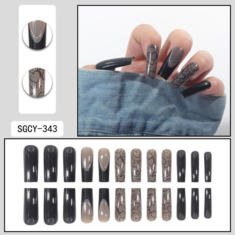 O7 Маникюрный ноготь, длинный, носимый, летний, усовершенствованный, носимый, накладной, ноготь