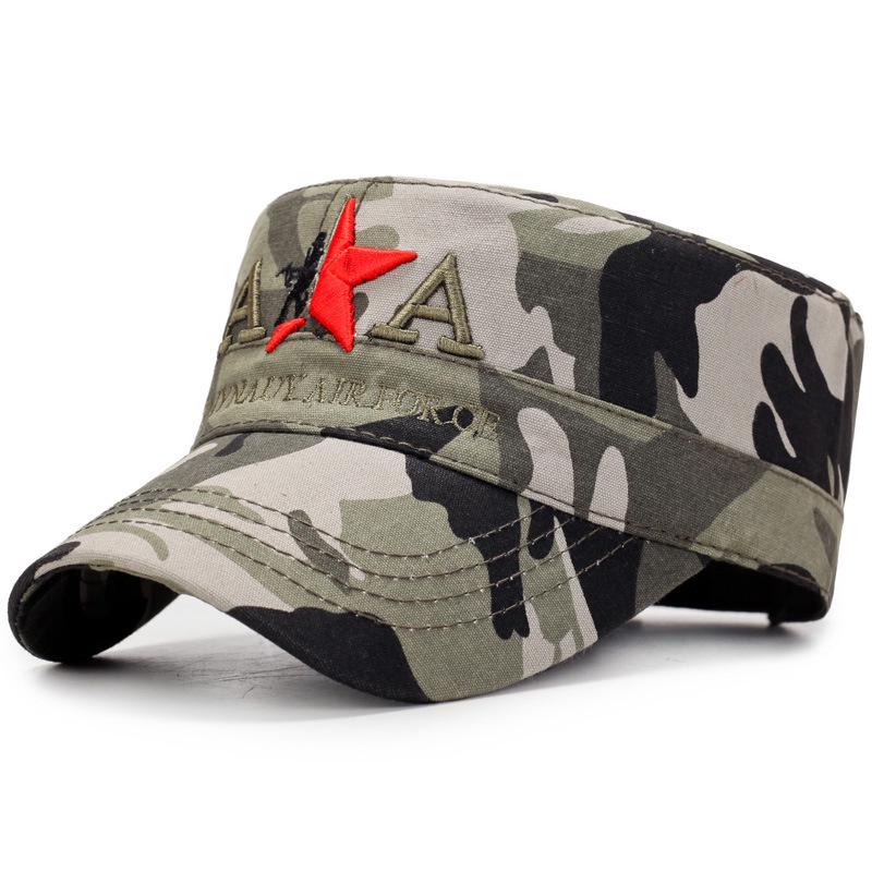 Мужская камуфляжная плоская кепка в корейском стиле - модная повседневная кепка-утконос на весну/осень