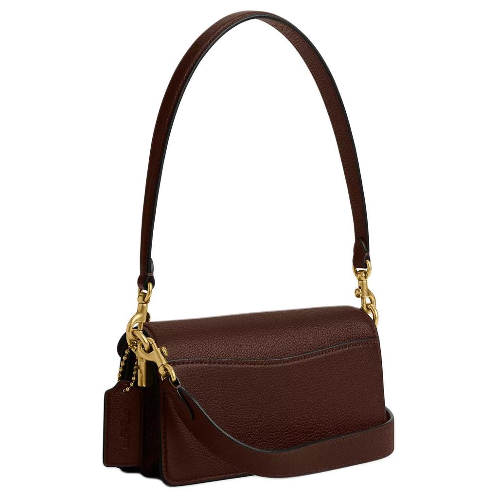 COACH Tabby Leather Shoulder Bag Small Women's Maple CY201-B4MPL