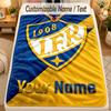 Flannel Blanketifk göteborg Custom Name Text Personalized Soft Warm Throw Blanket Home Decor Gift