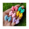 100pcs Cute Cartoon Resin Bowknot  Flatback Bow Cabochon Scrapbook Kawaii Embellishments Accessories
