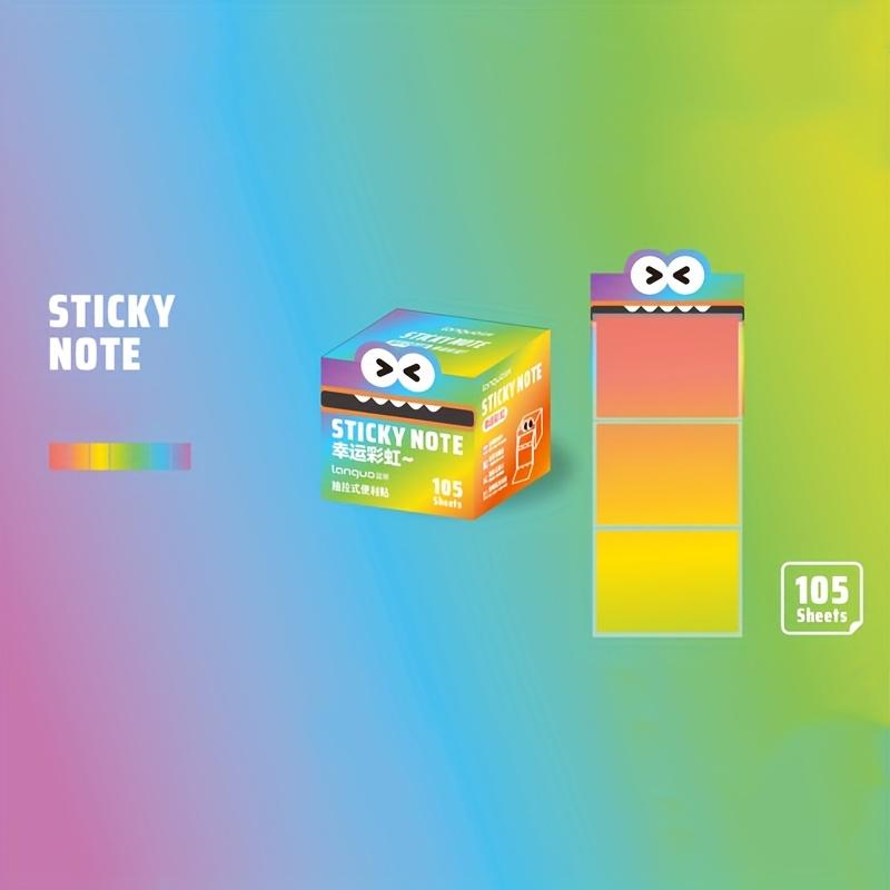 105 листов/коробка Прозрачные самоклеящиеся блокноты Kawill для заметок, офиса, школы, для самостоятельного использования.