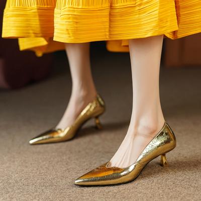 Модные женские новые остроносые кожаные минималистичные банкетные туфли на высоком каблуке большого размера для работы туфли принцессы свадебные туфли