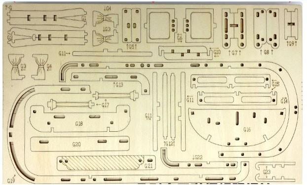 Puzzle 3D Drewniane Model Samochodu Volkswagen Vw T1