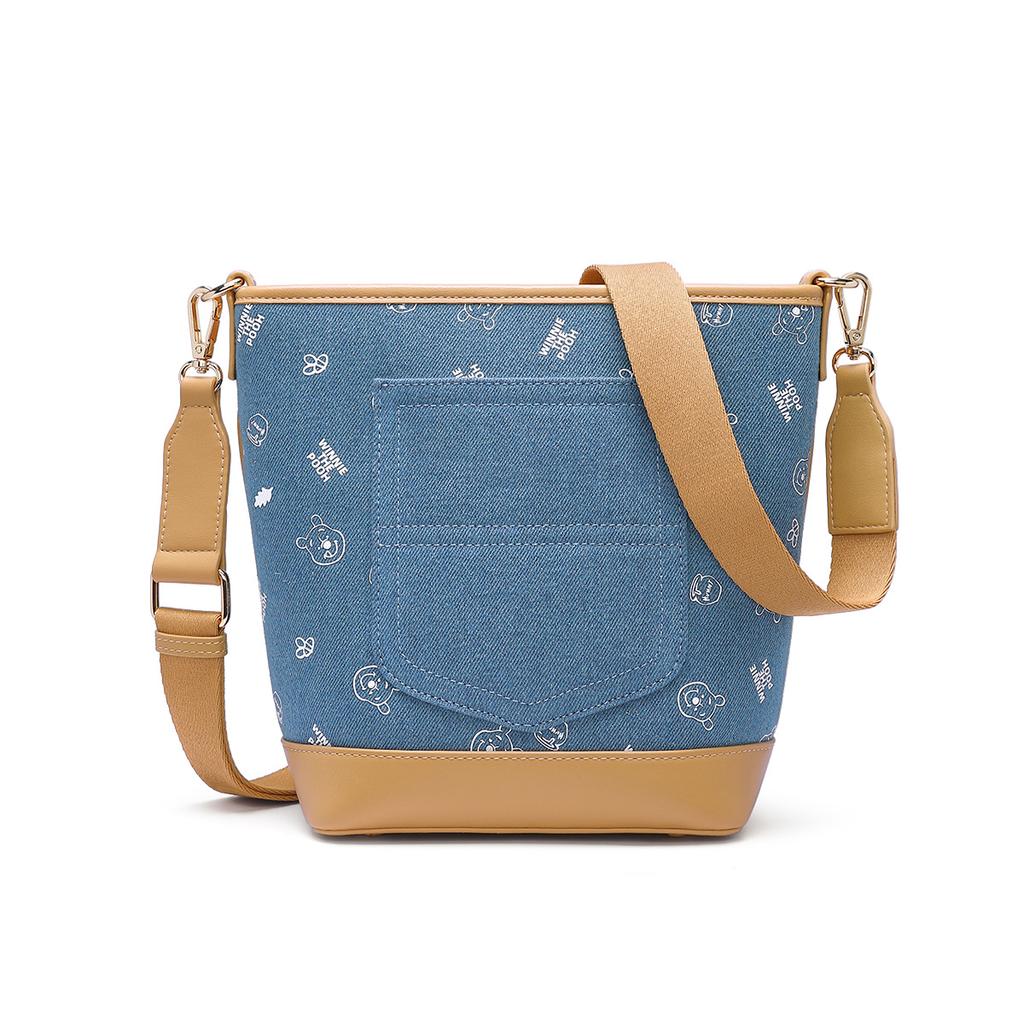 Новая серия Disney Винни Пух Тканевая сумка через плечо Женская Джинсовая синяя DHF51792-C