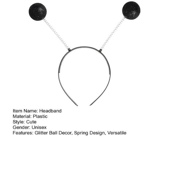 Повязка на голову для вечеринки, весенний дизайн, блестящий шар, украшение, обруч для волос, мультяшный стиль, осень-зима, празднование дня рождения, аксессуары