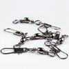 Fishing Tackle Accessories 4cm 100pcs Pack Swivels Fishing Connector Pin Bearing Rolling Swivel Snap Fastlock Clips Fishhook
