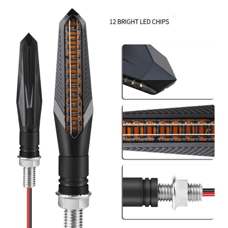 4 шт. мотоциклетные указатели поворота 12 В светодиодные мото мигающие задние фонари лампа водонепроницаемая мотоциклетная сигнальная лампа универсальная