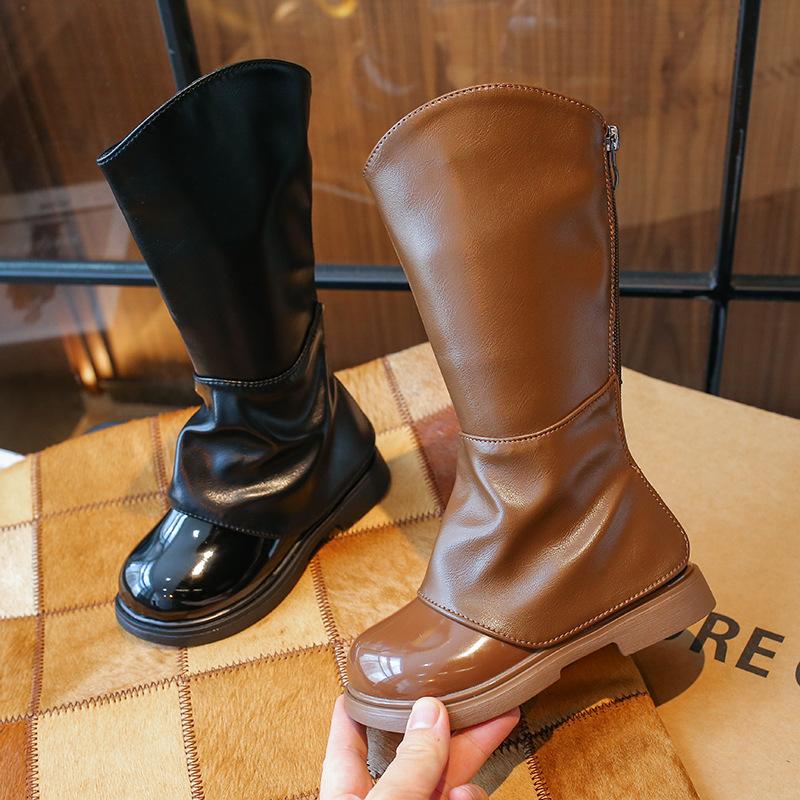Сапоги из бархатной кожи для девочек в британском стиле, модные короткие женские сапоги в стиле принцессы, модные универсальные теплые сапоги для девочек