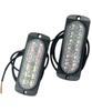 HTharros Car LED Strobe Light 12 LED 24V Universal White Red 2pcs Warning Light Flashing Daylight Truck Decoratra WR
