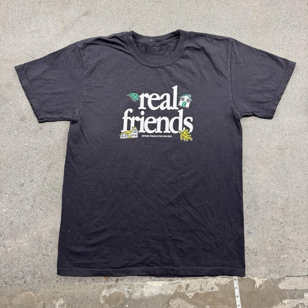 Real Friends Тур Весна 2023 Унисекс Хлопок Все Размеры от S до 5XL Футболка BT1428 Унисекс Футболка