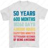 Винтажная Оригинальная Мужская Футболка на 50-летие 1975 г. 50 Лет Наследия Хлопок Ретро Подарок Круглый Вырез Мужской Унисекс Взрослый Стиль Топы