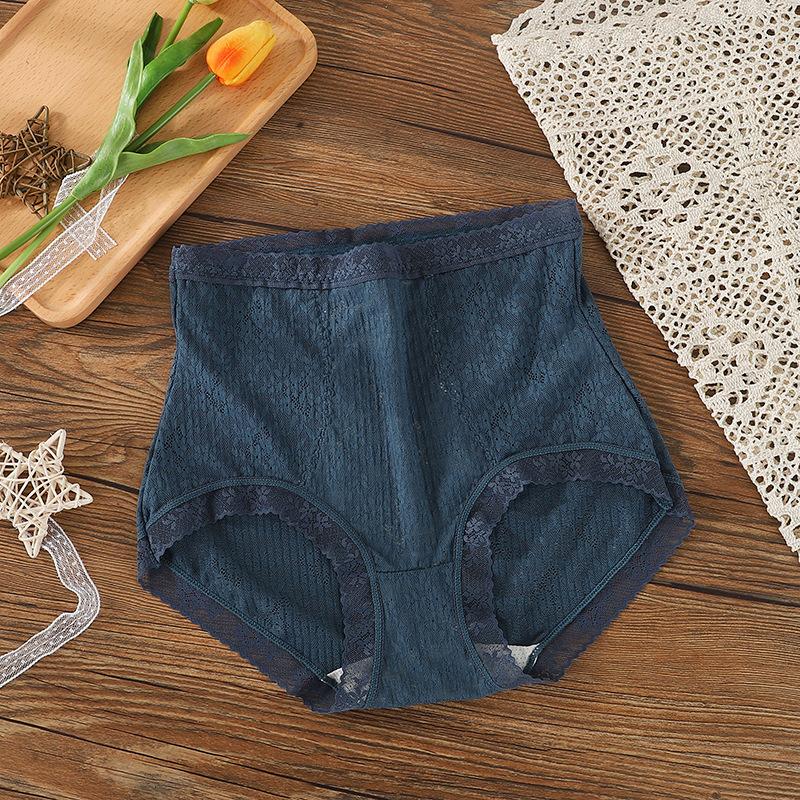 High Waist Panties Women Lace Briefs Transparent Sexy Lingerie Female Knickers Seamless Butt Lift Underwear