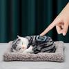 Кавайная имитация спящего кота чучела животных дисплей форма портативный поддельный котенок кукла украшения декор детские плюшевые игрушки