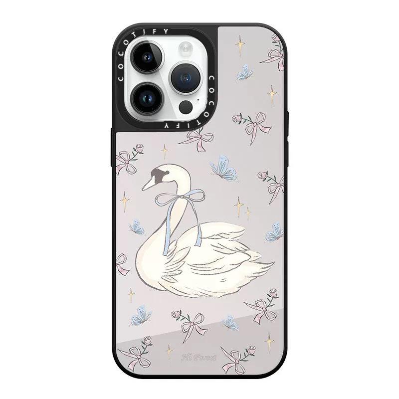 Чехол для телефона Bow Kitten для IPhone16ProMax для Apple 15Pro Креативная девушка 14P Зеркальный 13