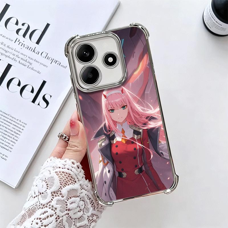 Дорогая Зеро Ту 02 Аниме Покрытие Чехол для Телефона Для Xiaomi Redmi Note 14 15 Pro Plus 13 12 11 11S 11T 10 9S 9 5G Защита от Падения Подушка Безопасности