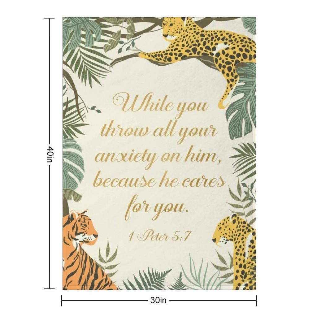 1 ПЕТРА 5:7 Плед на кровать плед Мягкие Мода Диваны теплый для зимы Одеяла