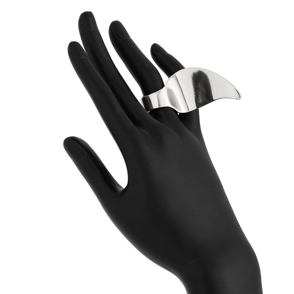 Fashion Irregular Circle Metal Ring Ins Personality Senior Sense Zinc Alloy Snake Hand Ring Ring Daily Commuting Glossy Light Luxury Women's Ring