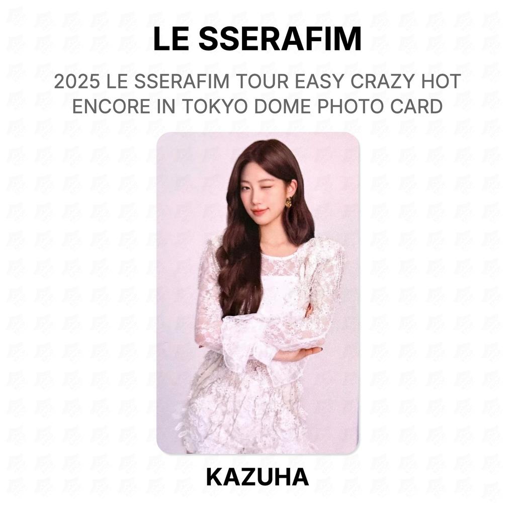 LE SSERAFIM 2025 LE SSERAFIM ТУР EASY CRAZY HOT Encore В TOKYO DOME ФОТОКАРТОЧКА Официальная фотокарточка