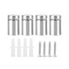 4pcs Stainless Steel Advertising Sign Fixing Screws Hollow Glass Standoff Pin (19*30mm)