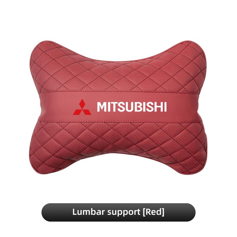 cxfnzt1 Leather Car Seat Headrest Comfortable Lumbar Support For Mitsubishi Eclipse Lancer Outlander Pajero ASX Colt I200 Ex Star Mirage