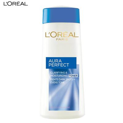 L'Oreal Paris Aura Perfect Осветляющий и увлажняющий тоник, борется с темными пятнами+выравнивает тон, про-эксфолиатин, 200 мл.