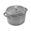 Серая чугунная эмалированная кастрюля Staub Cocotte IH совместима с "Grand 24? 4.65л"