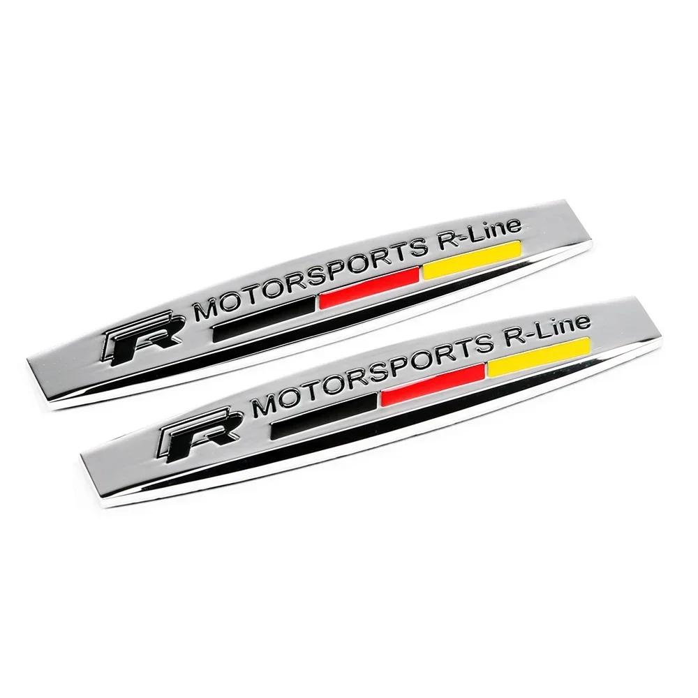 Для VOLKSWAGEN VW 2 шт. Боковая наклейка на крыло автомобиля Наклейка с эмблемой на хвост для Volkswagen Touareg Passat Beetle Sharan Tiguan Caddy Jetta