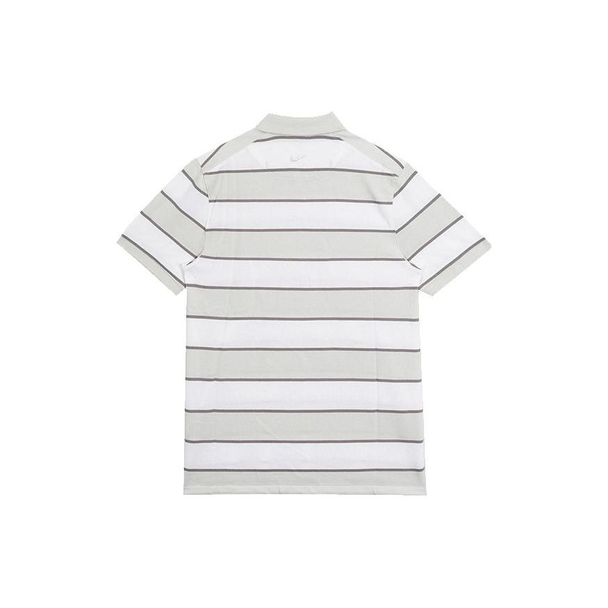 Nike Striped Print Slim Fit Pullover Polo Shirt Men Tops Gray DH0901-025