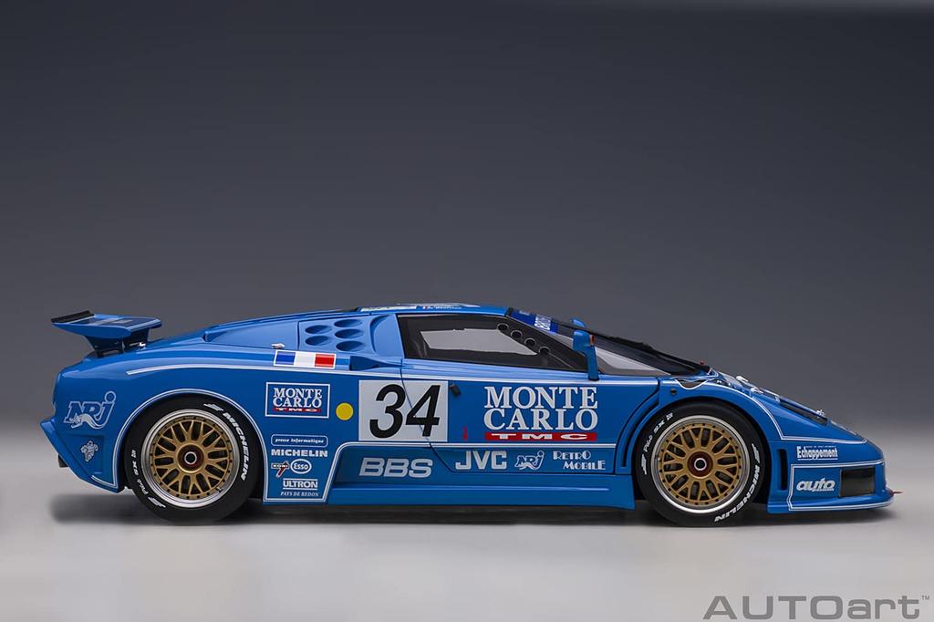 AUTOart Bugatti EB110 SS 1994 Le Mans 24 Hours Completed Product 89417 1/18 #34