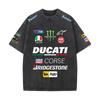 2026 Лето Ducati F1 Гоночный костюм Вестаппен Командная форма Футболка с коротким рукавом Винтажная стирка Футболка с круглым вырезом