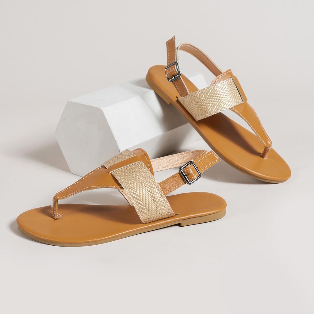 Новые модные летние женские сандалии с заостренным носком на плоской подошве с узором «елочка» с открытым носком повседневные сандалии в тон цвета большие размеры 35-43 шлепанцы