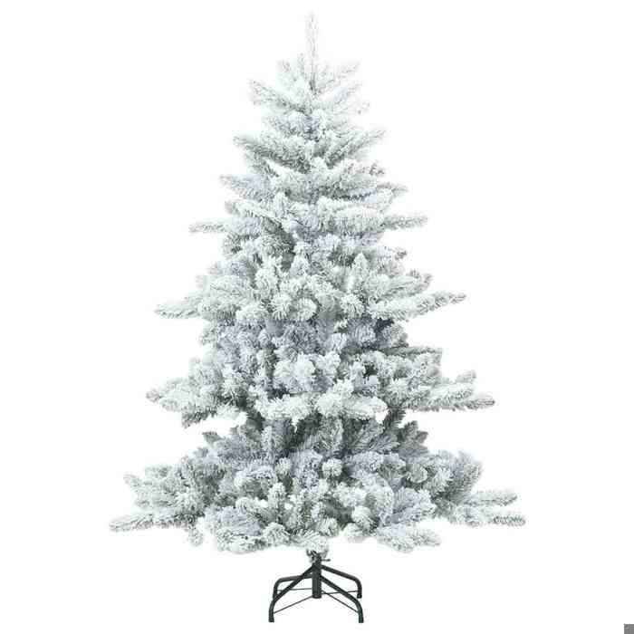 Maison Exclusive - Sapin de Noël artificiel à branches pliantes, duveteux de neige