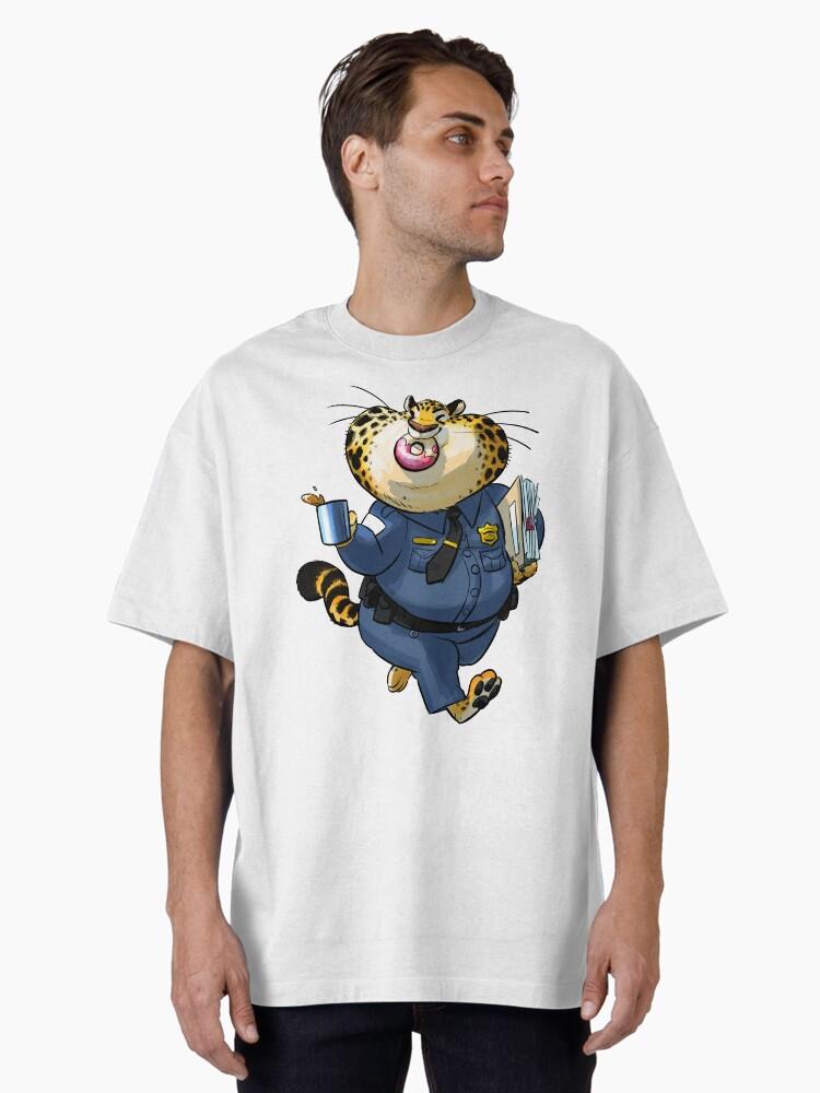 Zootopia Officer Clawhauser Oversized T-Shirt