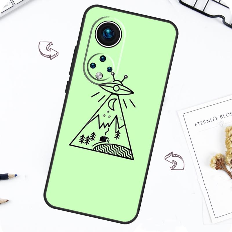 Aesthetic Alien Case For Honor Magic 7 5 6 Pro Honor 200 Pro X9b X9a X8b X8a X8 X9 X9c 50 70 90 Lite Cover