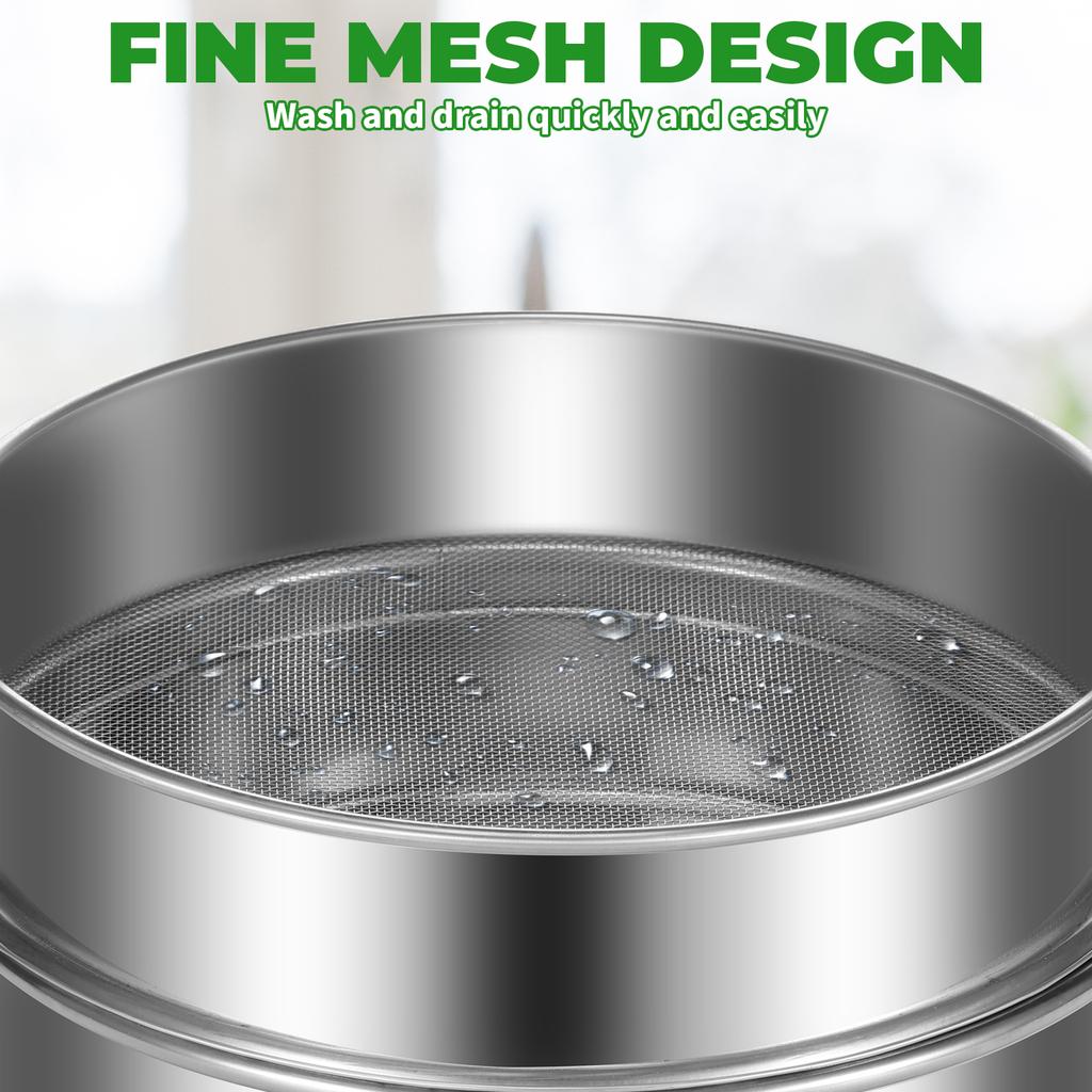 Набор для проращивания семян из нержавеющей стали, сетчатые поддоны для проращивания, штабелируемый набор для выращивания ростков фасоли, многоразовые инструменты для посадки семян фасоли и гороха