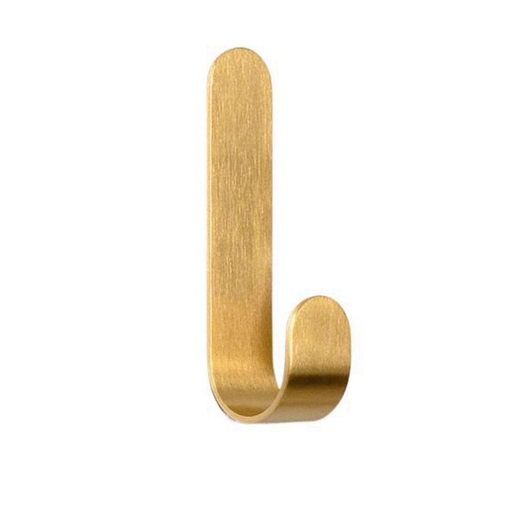Gold Wall Hook J Shaped Towel Hanger Wall Mounted Furniture Hardware  Robe